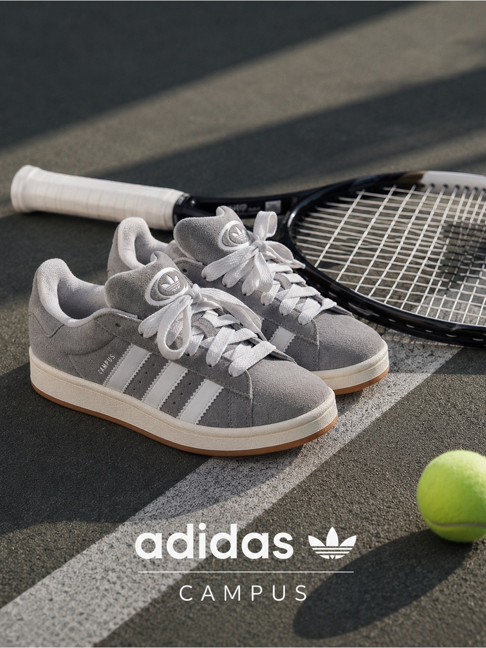 Adidas Originals Campus Grey Suede Sneakers | Women’s 8 | EU 40